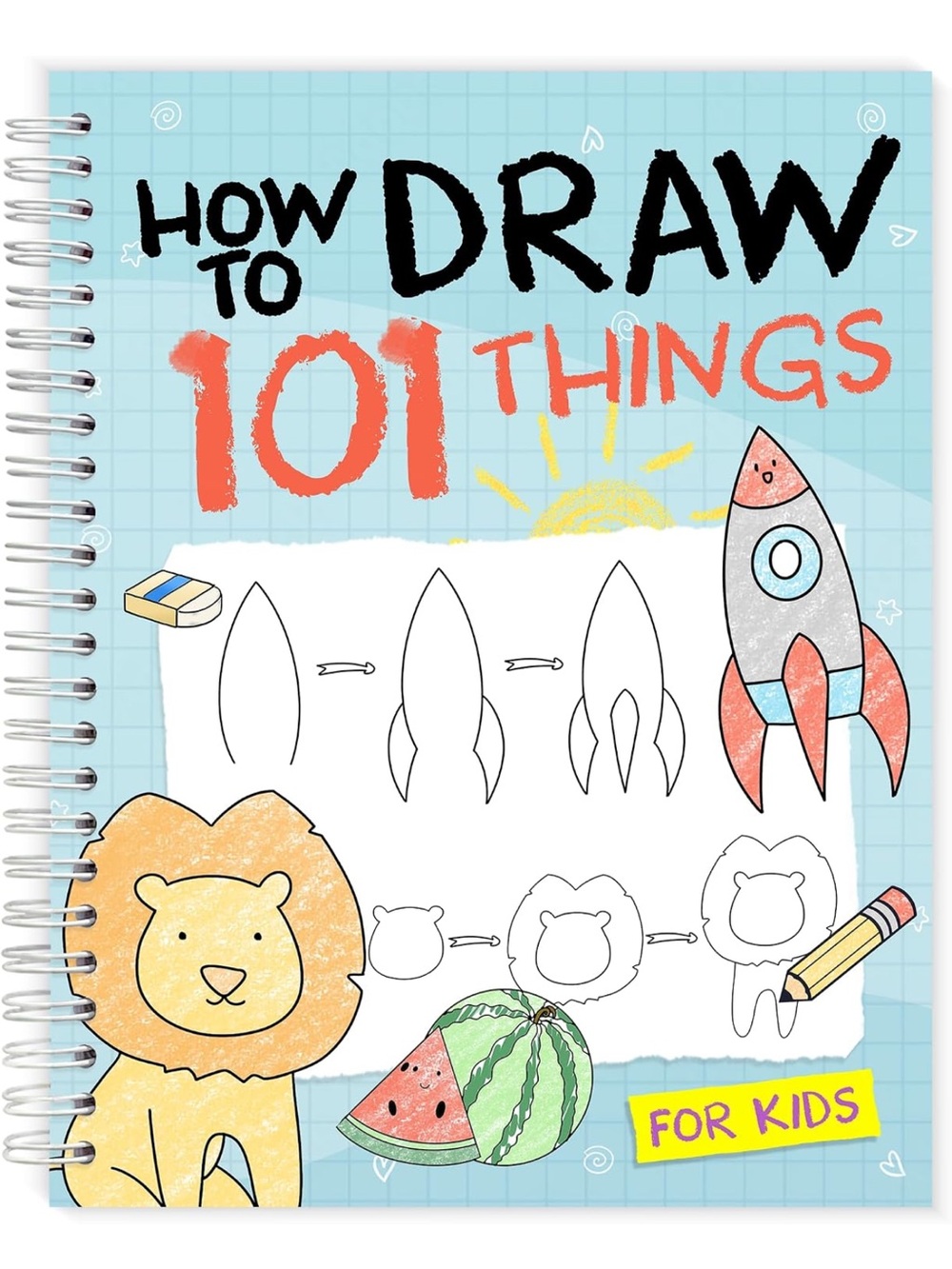 How to Draw 101 Things for Kids Spiral Drawing Activity Book